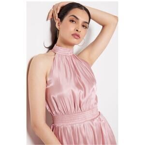 O.p.t. Caralyn Pink Satin Dress S OPT